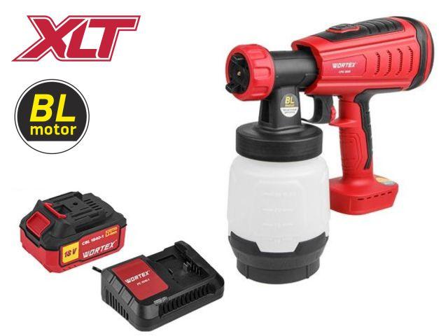 Аккумуляторный АКБ краскораспылитель краскопульт WORTEX CPS 1808 в кор. ALL1 XLT LXT SET БЕСЩЕТОЧНЫЙ