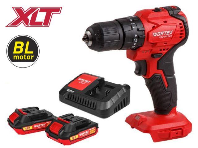 Аккумуляторный АКБ Шуруповерт Дрель ударный WORTEX BD 2030-1 DLi в кейсе ALL1 XLT LXT SET БЕСЩЕТОЧНЫЙ, 18 В,