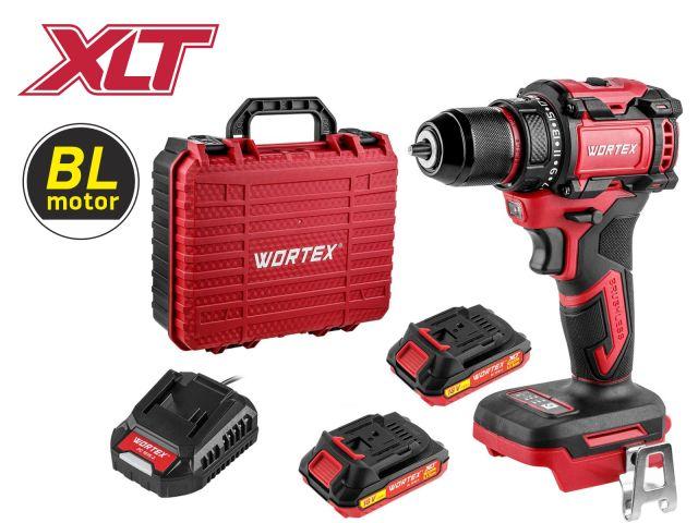 Аккумуляторный АКБ Шуруповерт Дрель WORTEX BD 2025 DLi в кейсе ALL1 XLT LXT БЕСЩЕТ, 18 В, 50 Н*м, 2х1,5 А*ч,