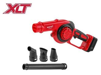 Аккумуляторная АКБ воздуходувка WORTEX LX BB 1518-1 D ALL1 XLT SOLO 18В, 210 м.куб/ч, 129 км/ч