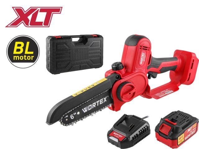 Аккумуляторный мини-пила, сучкорез WORTEX (Вортекс) CEC 2518-2 в кейсе ALL1 XLT SET БЕСЩЕТОЧНЫЙ, 18 В, 15 см