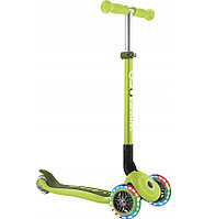 Трёхколёсный самокат Globber Primo Foldable Plus Lights 432-106 | салатовый