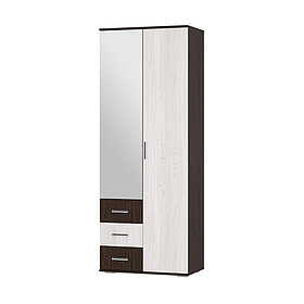 Шкаф 2-х створчатый БЕЛЛА (Венге/ Ясень белый) BTS