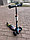 Самокат Mini 21st Scooter граффити Черный с молнией со светящимися колесами, фото 2