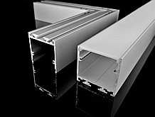 Алюминиевый профиль накладной (подвесной) с экраном 35,6х35 (solled 3535Н)