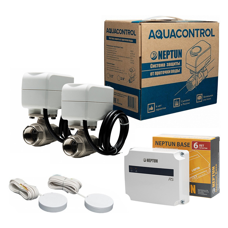 Система контроля протечки воды Neptun Aquacontrol ⌀1/2 (защита от потопа)