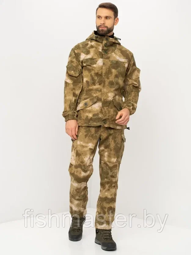 Костюм летний HUNTSMAN Горка-3 цв.Малахит тк.Смесовая Рип-Стоп