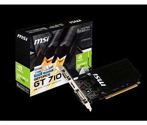 Видеокарта MSI GeForce GT 710 2GB DDR3 [GT 710 2GD3H LP]