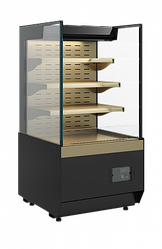 Кондитерская витрина Carboma Cube KC70 VM 0,6-2 STANDARD открытая, горка ПРЯМАЯ БОК. (версия 2.0) +4...+12