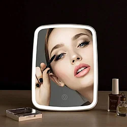 Зеркало настольное для макияжа Jordan&Judy Tri-color LED Mirror (NV505), C подсветкой трёх оттенков.