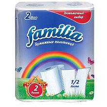 Полотенца бумажные 2сл 2рул FAMILIA РАДУГА 16шт/спайка, ЦЕНА БЕЗ НДС