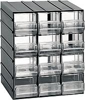 Органайзер пластиковый ArtPlast Variobox 12 секций, 192х148х230мм, черный