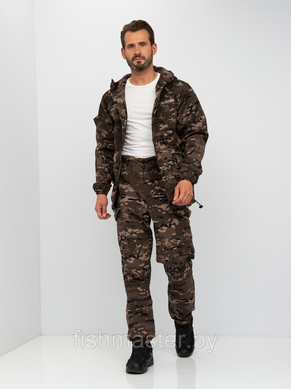 Костюм летний HUNTSMAN Горка-3 цв.Мультикам Black тк.Смесовая Рип-Стоп