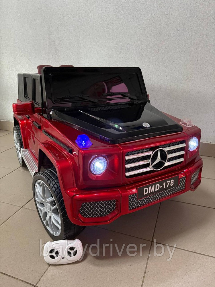 Детский электромобиль Baby Driver 2244 (красный глянец) Mercedes-Benz Полноприводный