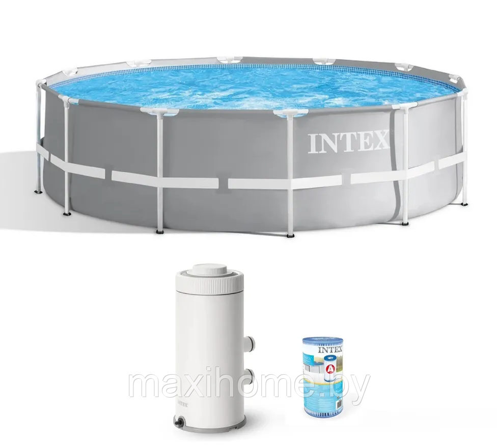 Бассейн каркасный 26706 Prism Frame Pool Intex 305 х 99см, фильтр-насос 2006 л.ч