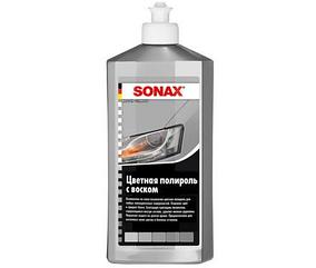 Тонирующая полироль (серый металлик)  с воском 500 мл SONAX NanoPro