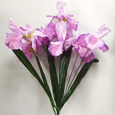 Букет Ирис крупный 7 голов 77 см, сиреневый