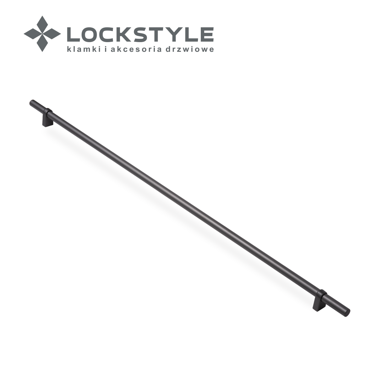 Ручка мебельная CEBI A1260 800 мм SMOOTH (гладкая) цвет PC27 антрацит