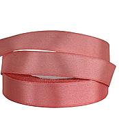 Лента атласная, 1,5 см*23 м, коралловый