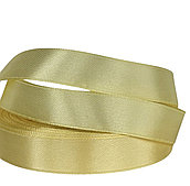 Лента атласная, 1,5 см*23 м, нежно-лютиковый