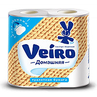 Бумага туалетная "Veiro Домашняя", 2 слоя, 4 рулона