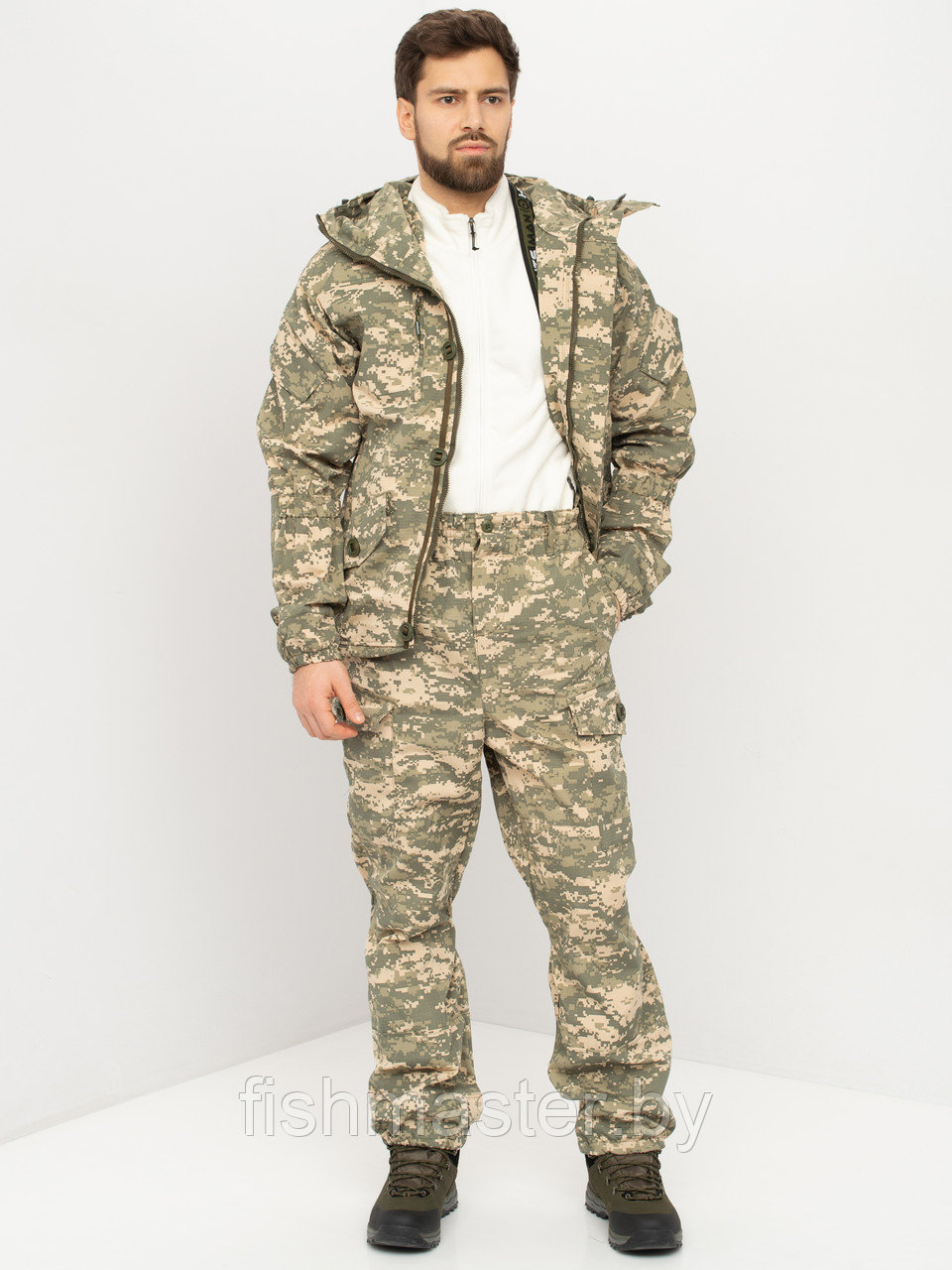 Костюм летний HUNTSMAN Горка-5 цв.Св.пиксель128/2 тк.Смесовая Рип-Стоп