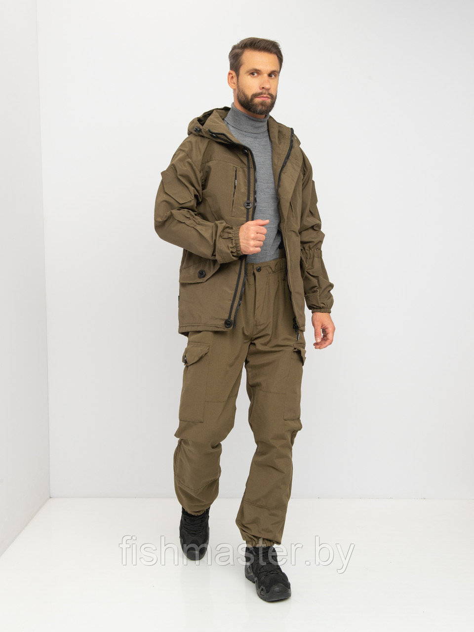 Костюм летний HUNTSMAN Горка-5 цв.Хаки тк.Смесовая Рип-Стоп