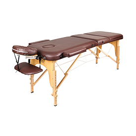 Массажный стол Atlas Sport 70, складной 3-х секционный деревянный (коричневый)
