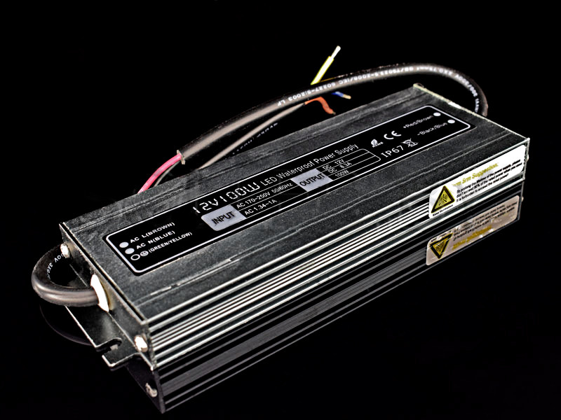 Блок питания 100W 12V IP67 компактный