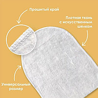 Пенообразующие одноразовые рукавицы для мытья тела без воды, с алоэ-вера, фото 2