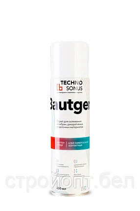 Клей аэрозольный универсальный контактный Bautger, 250 мл, Германия, фото 2