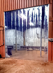 ПВХ штора для склада от холода.