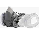 Полумаска 5500Р с фильтрами 6510 А1 с предфильтрами и с держателями Jeta Safety (комплект), фото 4