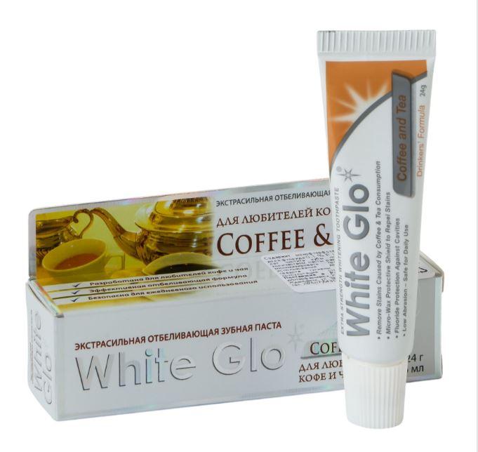 Паста зубная «White Glo» Для любителей кофе и чая, 24 г