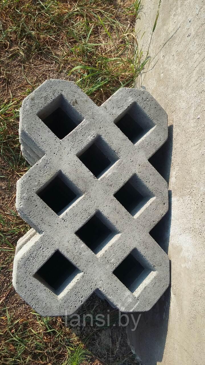 Решётка бетонная "Травница Ромб" 60х40х8см - фото 2 - id-p58231621