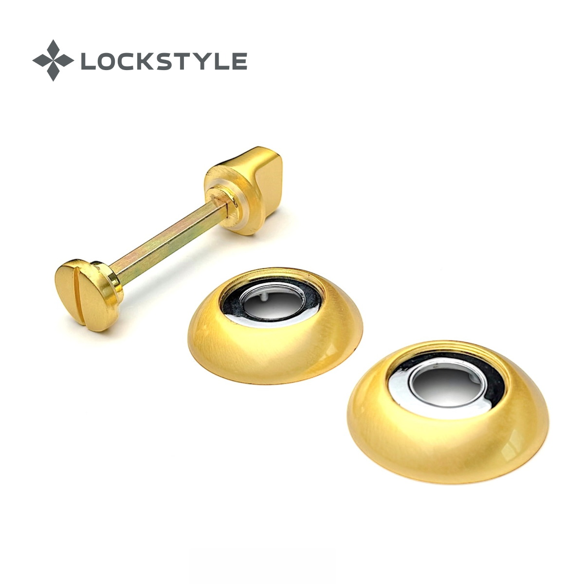 Фиксатор LOCKSTYLE WC SG/CP матовое золото / золото