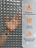 Штора для ванной прозрачная с 3D эффектом 180х180 см, фото 3