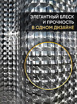Штора для ванной прозрачная с 3D эффектом 180х180 см, фото 2