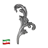 Листок литой (левый) h180х100мм