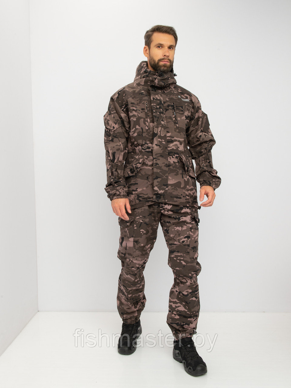 Костюм летний HUNTSMAN Горка-5 Черный мультикам тк Смесовая