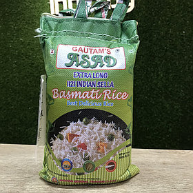 Рис Басмати Селла длиннозерный Indian Premium Basmati Rice "Gautam's Asad", 1 кг