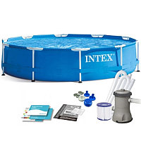 Каркасный бассейн Intex 305 x 76см с фильтр-насосом 1250 л/ч, арт. 28202