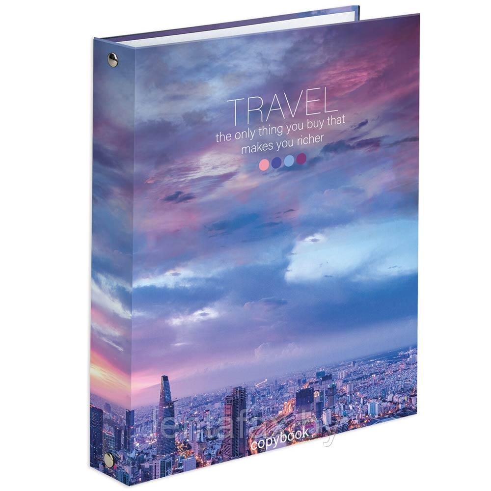 Тетрадь на кольцах BRAUBERG Travel, 120л, А5, клетка. Цена указана без учета НДС 20%