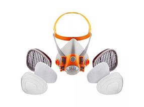 Полумаска 6500 с фильтрами 6510 А1 с предфильтрами и с держателями Jeta Safety (комплект), фото 2