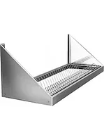 Полка настенная для сушки тарелок из нержавеющей стали 670х300х300 мм