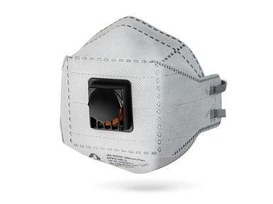Респиратор JETA SAFETY JM-9326 складн. с клап. FFP2 (до 12 ПДК) (для сварки, с угольным фильтром)