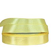 Лента атласная, 1,5 см*23 м, лимонный