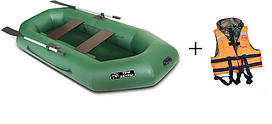 Лодка ПВХ «ТРИ АКУЛЫ» LTA 240 двухместная (240х123х35)+жилет в подарок!