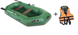 Лодка ПВХ «ТРИ АКУЛЫ» LTA 260 двухместная, (260х123х35)+жилет в подарок!