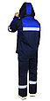 Костюм СИРИУС-ПЕТРОЛ куртка, п/к, темно-синий с васильковым и СОП, антистат 260 г/кв., ОП, НМВО, фото 2